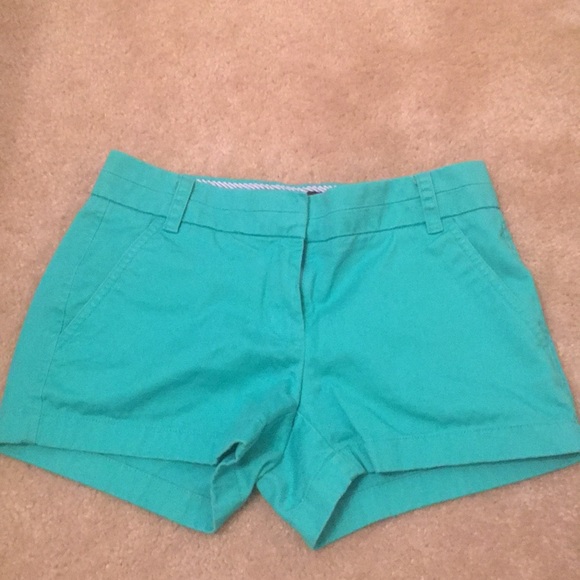 Turquoise J Crew chino shorts - Picture 1 of 3